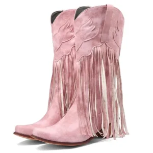 Kowbojki z frędzlami w 5 pastelowych kolorach