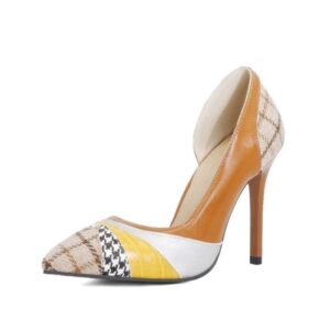 Patchwork Designe Szpilki z wycięciem