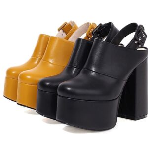 Platformy na obcasie 14 cm