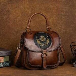 Wielofunkcyjna skórzana torebka plecak