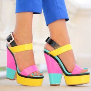 Kolorowe oryginalne sandały
