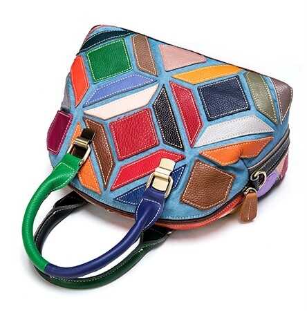 Torebka ze skóry Patchwork 6 Torebka ze skóry Patchwork - obrazek 6