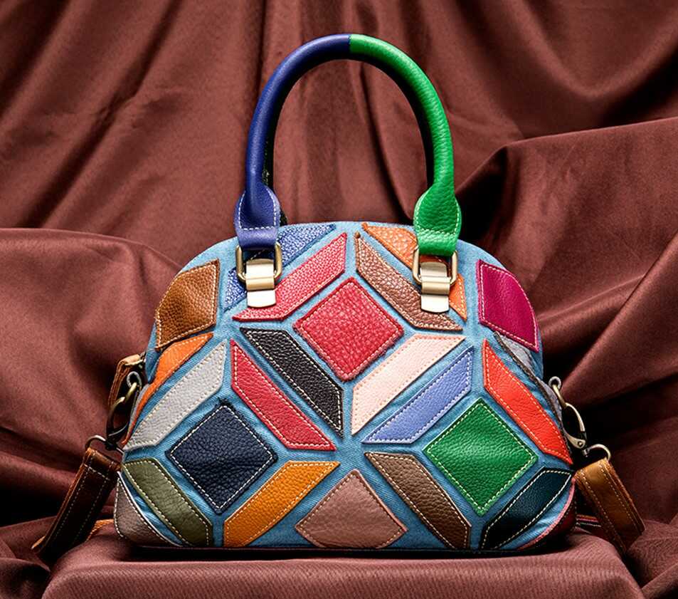 Torebka ze skóry Patchwork 10 Torebka ze skóry Patchwork - obrazek 10
