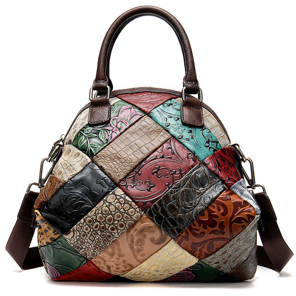 Skórzana torebka Patchwork 3 Skórzana torebka Patchwork - obrazek 3