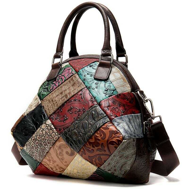 Skórzana torebka Patchwork 4 Skórzana torebka Patchwork - obrazek 4