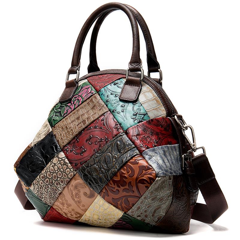 Skórzana torebka Patchwork 1 Skórzana torebka Patchwork