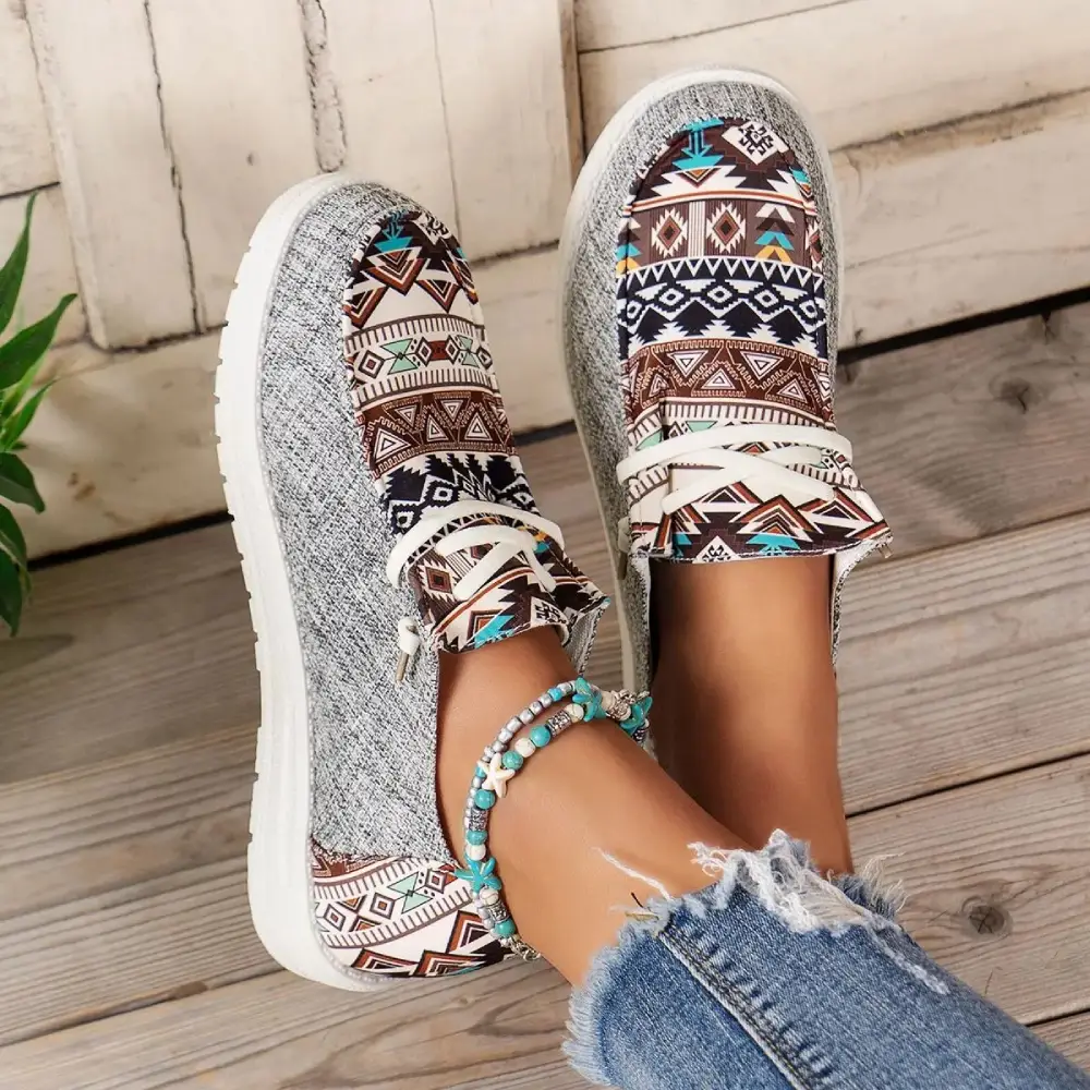Lekkie trampki sneakersy Etno 4 Lekkie trampki sneakersy Etno - obrazek 4