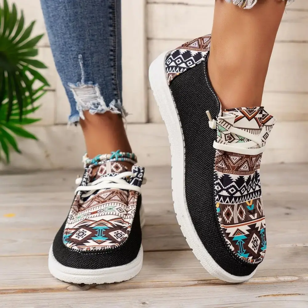Lekkie trampki sneakersy Etno 3 Lekkie trampki sneakersy Etno - obrazek 3