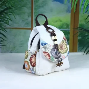 Płócienny plecak etno