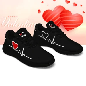 Trampki sneakersy z sercem